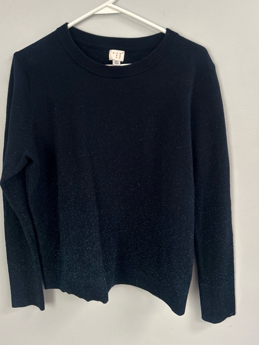 a new day Black Sparkle Crewneck Sweater